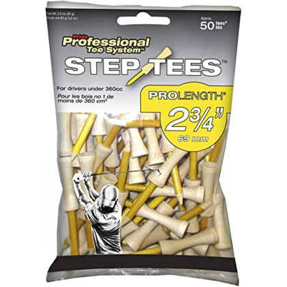 Pride PTS Wooden Golf Step Tees 2 3/4
