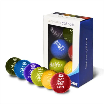 Longridge Keep Calm Golf Balls - 6Pk BALLS JS Golf 