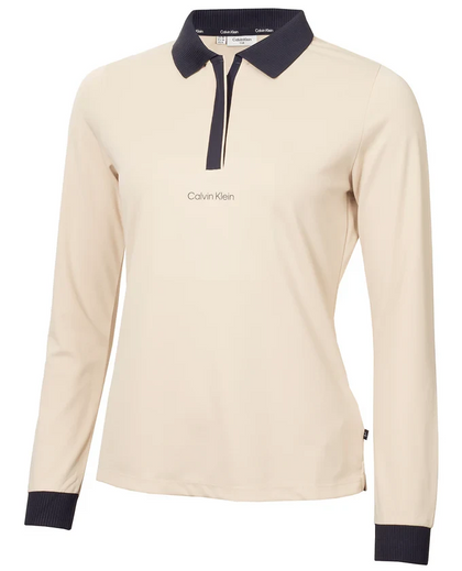Calvin Klein Mila Long Sleeve Golf Polo Shirt CK LADIES POLOS Calvin Klein 
