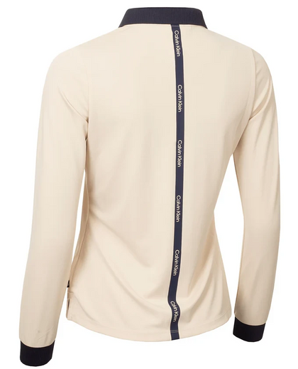 Calvin Klein Mila Long Sleeve Golf Polo Shirt CK LADIES POLOS Calvin Klein 