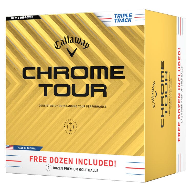 Callaway Chrome Tour Pelotas de golf de triple pista, paquete de 48 BOLAS CALLAWAY Callaway