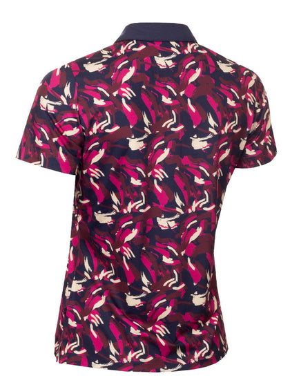 Calvin Klein Brushstroke Printed Golf Polo Shirt CK LADIES POLOS Calvin Klein 