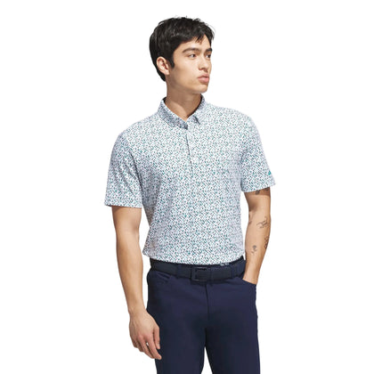 adidas Ultimate Micro Argyle Golf Polo Shirt ADIDAS MENS POLOS adidas 