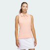 adidas Ultimate365 Jacquard Sleeveless Golf Polo Shirt ADIDAS LADIES POLOS adidas 