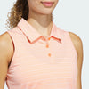 adidas Ultimate365 Jacquard Sleeveless Golf Polo Shirt ADIDAS LADIES POLOS adidas 