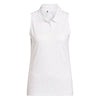 adidas Ultimate365 Printed Ottoman Sleeveless Golf Polo Shirt ADIDAS LADIES POLOS adidas 
