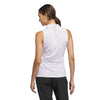 adidas Ultimate365 Printed Ottoman Sleeveless Golf Polo Shirt ADIDAS LADIES POLOS adidas 