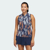 adidas Ultimate365 Tour Printed Sleeveless Golf Polo Shirt ADIDAS LADIES POLOS adidas 