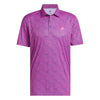 adidas Ultimate365 Feather Print Golf Polo Shirt ADIDAS MENS POLOS adidas 