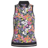 Penguin Sketch Floral Sleeveless Polo PENGUIN LADIES POLOS Penguin 