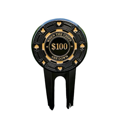 Skins Poker Chip Pitch Repairer PITCH REPAIR & BALL MARKERS Skins Golf 