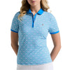 Penguin Cap Sleeve Printed Golf Polo Shirt PENGUIN LADIES POLOS Penguin 