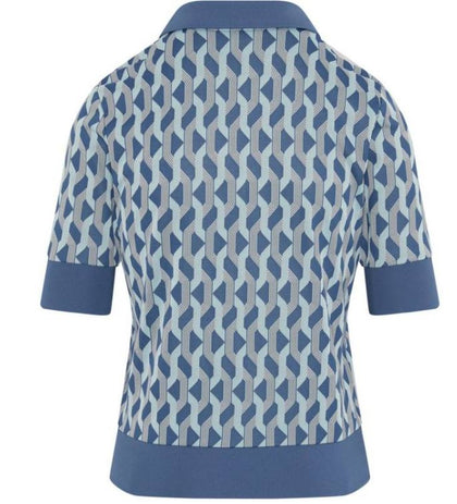 Penguin Geo Jacquard Golf Polo Shirt PENGUIN LADIES POLOS Penguin 