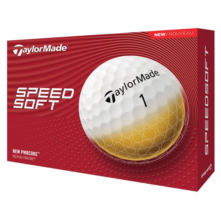TaylorMade SpeedSoft Pelotas de golf blancas, paquete de 12 BOLAS TAYLORMADE Taylormade