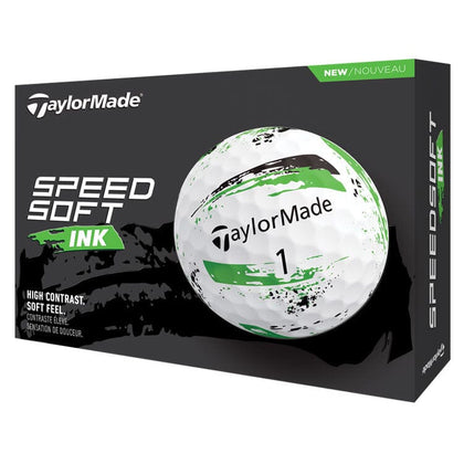 TaylorMade SpeedSoft Ink Green Golf Balls 12Pk TAYLORMADE BALLS Taylormade 