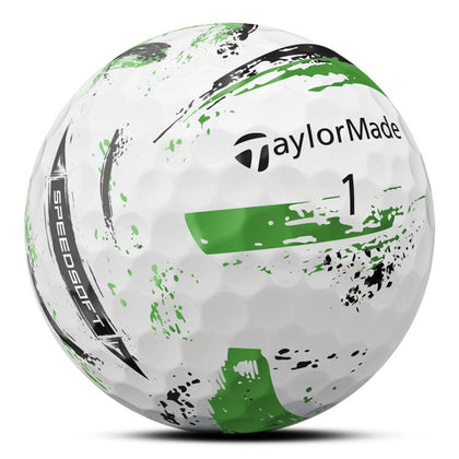 TaylorMade SpeedSoft Ink Green Golf Balls 12Pk TAYLORMADE BALLS Taylormade 