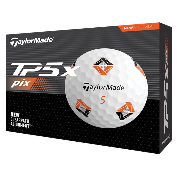 Pelotas de golf TaylorMade TP5x Pix, paquete de 12 BOLAS TAYLORMADE Taylormade