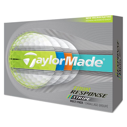 TaylorMade Tour Response Stripe Multi Golf Balls 12Pk TAYLORMADE BALLS TaylorMade 