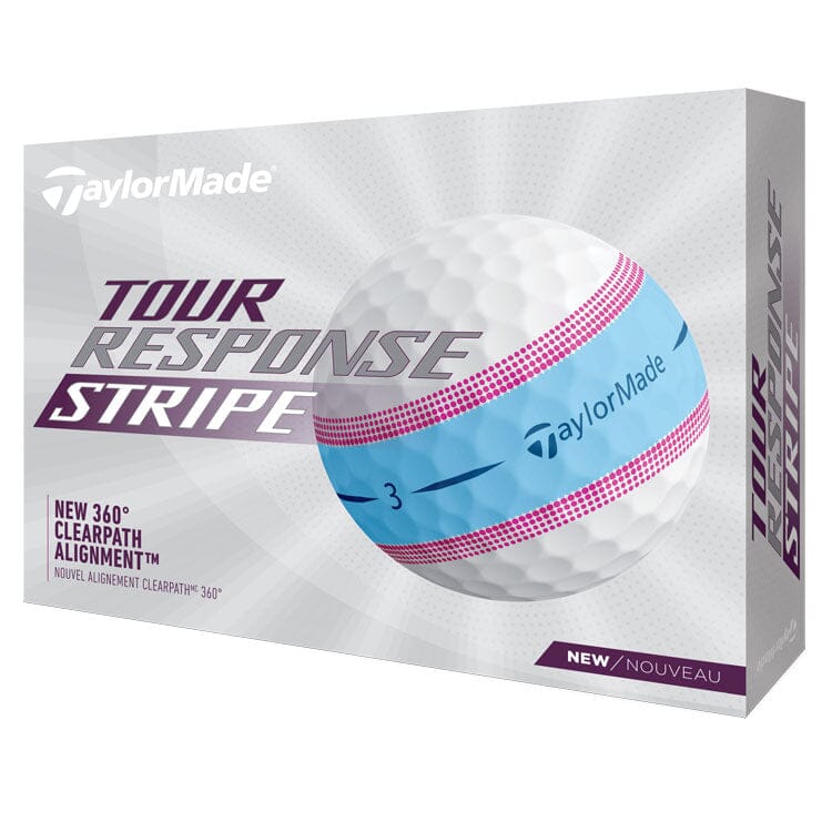 Pelotas de golf TaylorMade Tour Response Stripe para mujer, paquete de 12 BOLAS TAYLORMADE Taylormade