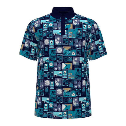 Penguin Pete's Stamp Roadmap Golf Polo Shirt PENGUIN POLO SHIRTS Penguin 