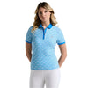 Penguin Cap Sleeve Printed Golf Polo Shirt PENGUIN LADIES POLOS Penguin 