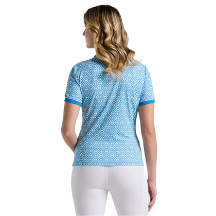 Penguin Cap Sleeve Printed Golf Polo Shirt PENGUIN LADIES POLOS Penguin 