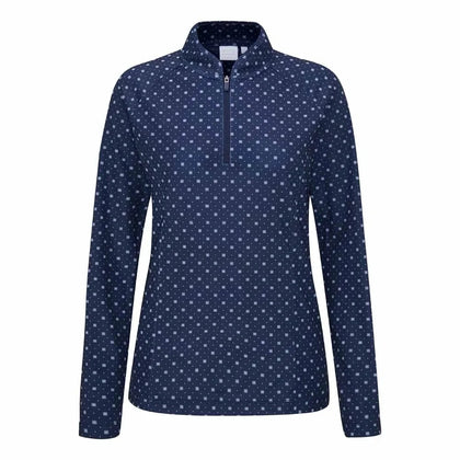 Ping Arwen Printed Long Sleeve Golf Polo Shirt PING LADIES POLOS Ping 