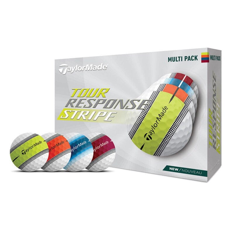 Pelotas de golf multicolor TaylorMade Tour Response Stripe, paquete de 12 PELOTAS TAYLORMADE TaylorMade