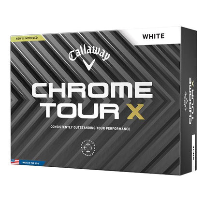 Callaway Chrome Tour X White Golf Balls 12Pk CALLAWAY BALLS Callaway 