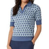Penguin Geo Jacquard Golf Polo Shirt PENGUIN LADIES POLOS Penguin 