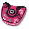 Odyssey Swirl Pink Mallet Headcover ODYSSEY PUTTER HEADCOVERS Odyssey 