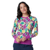 Penguin Printed Floral Golf Sweater PENGUIN LADIES SWEATERS Penguin 