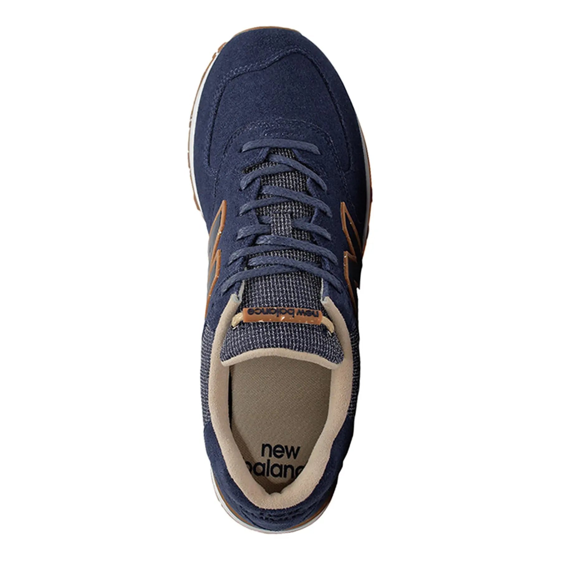 Navy blue and brown new balance 574 online