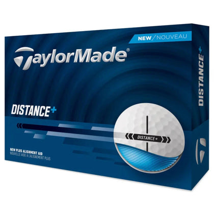 TaylorMade Distance Plus White Golf Balls 12Pk TAYLORMADE BALLS TaylorMade 