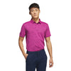 adidas Textured Jacquard Golf Polo Shirt ADIDAS MENS POLOS adidas 