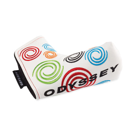 Odyssey Swirl White Blade Putter Headcover ODYSSEY PUTTER HEADCOVERS Galaxy Golf 