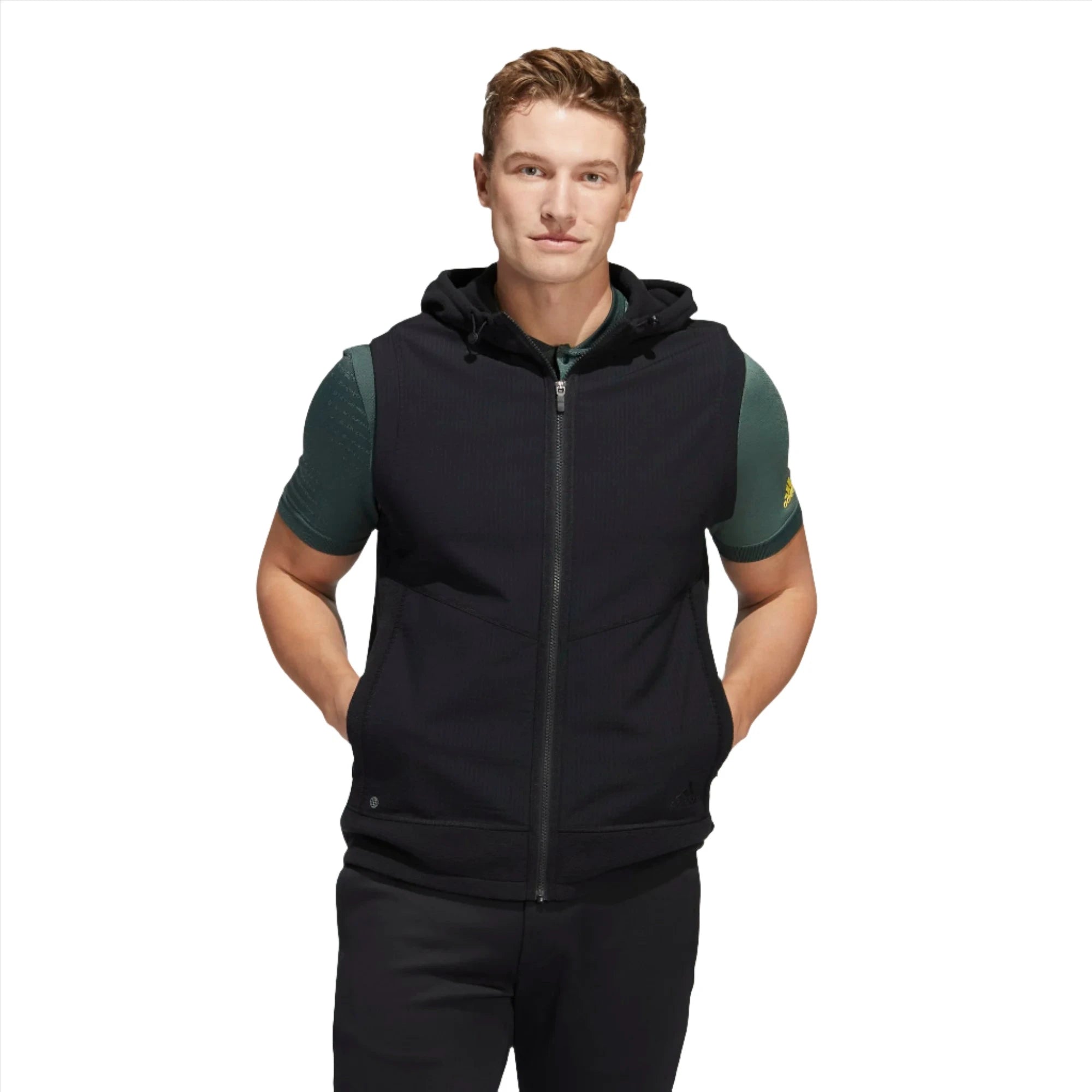 adidas Golf Hooded Full Zip Vest CHALECO ADIDAS HOMBRE adidas