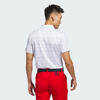 adidas Stripe Zip Golf Polo Shirt ADIDAS MENS POLOS adidas 