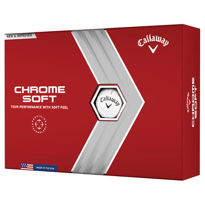 Callaway Chrome Soft White Golf Balls 12pk CALLAWAY BALLS CALLAWAY 