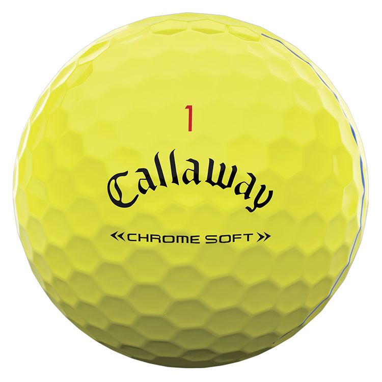 Pelotas de golf Callaway Chrome Soft Triple Track amarillas 12 unidades CALLAWAY BALLS CALLAWAY