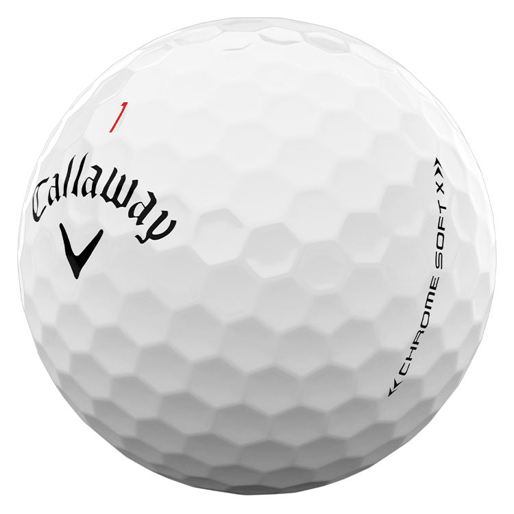 Bolas de golf Callaway Chrome Soft X White, paquete de 12 BOLAS CALLAWAY CALLAWAY