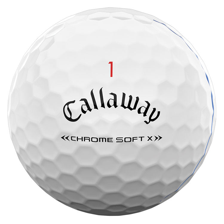 Callawy Chrome Soft X Triple Track White Golf Balls 12PK CALLAWAY BALLS Galaxy Golf 