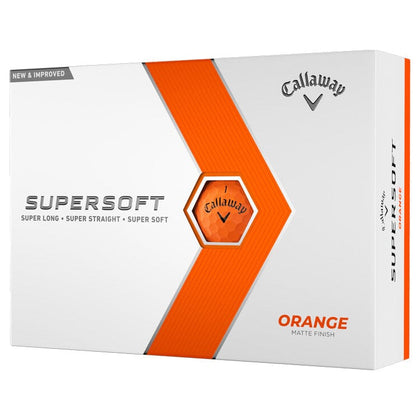 Callaway Supersoft Golf Balls Orange 12Pk CALLAWAY BALLS Galaxy Golf 