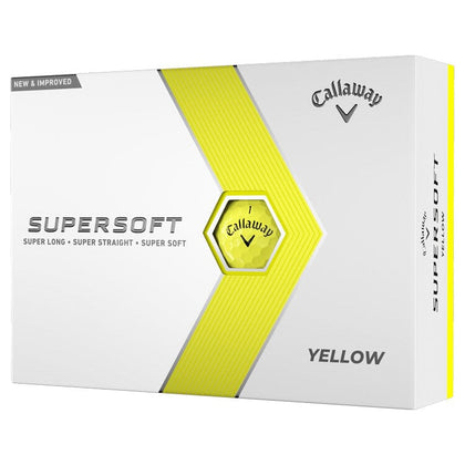 Callaway Supersoft Yellow Golf Balls 12Pk CALLAWAY BALLS CALLAWAY 