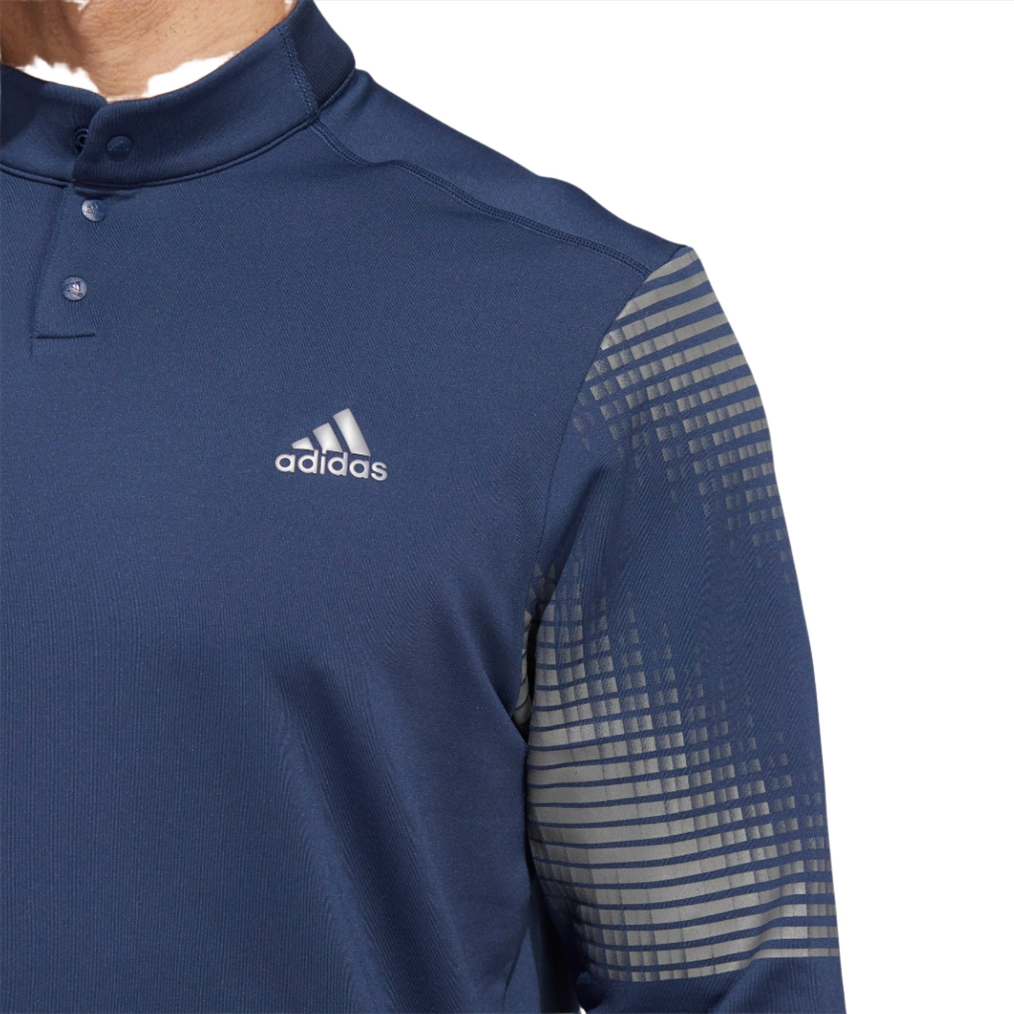 adidas Statement LS Hybrid Golf Polo Shirt ADIDAS MENS POLOS ADIDAS 