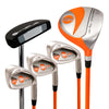 Juego medio MKLite naranja derecho 49 cm/125 pulgadas JUEGOS DE PAQUETE MKIDS Galaxy Golf