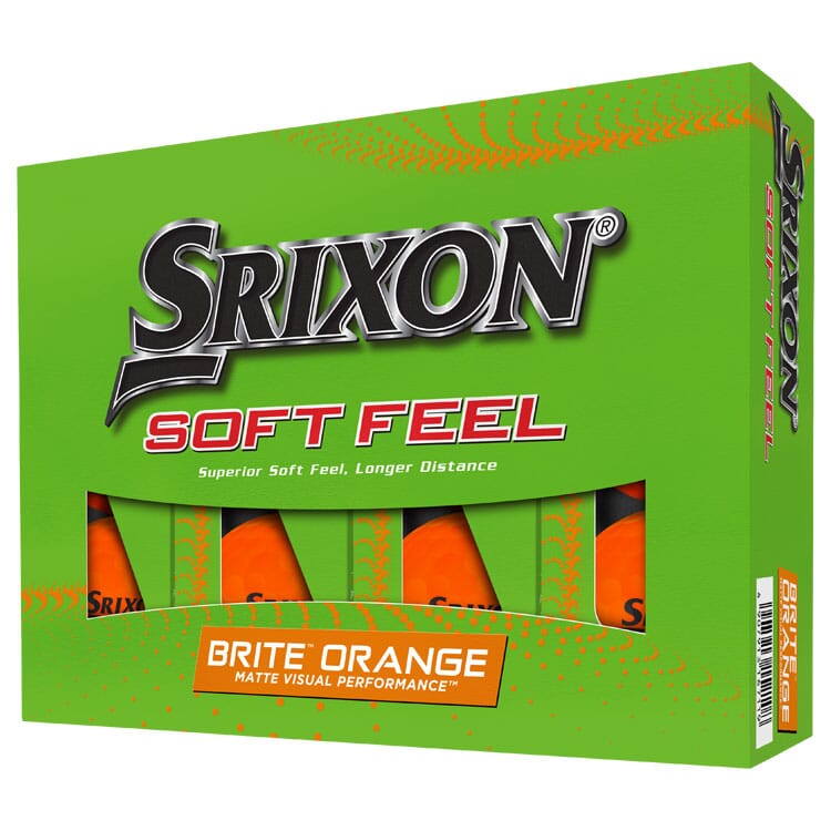 Srixon Soft Feel Brite - Pelotas de golf naranjas, paquete de 12 BOLAS SRIXON SRIXON