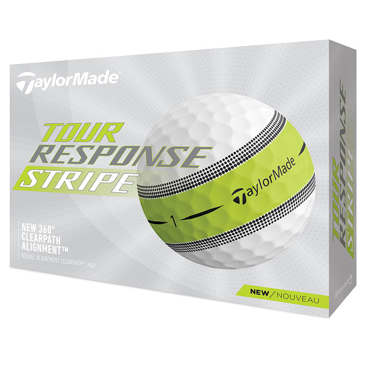 TaylorMade Tour Response Stripe White Pelotas de golf 12pk PELOTAS TAYLORMADE TAYLORMADE