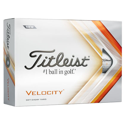 Titleist Velocity White Golf Balls 12Pk TITLEIST BALLS Galaxy Golf 