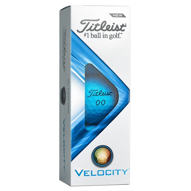 Titleist Velocity - Pelotas de golf azules (12 unidades) TITLEIST BALLS Galaxy Golf